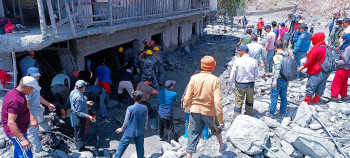 बाढीले क्षति पुर्‍याएको कागबेनी पुनः निर्माण थालियो